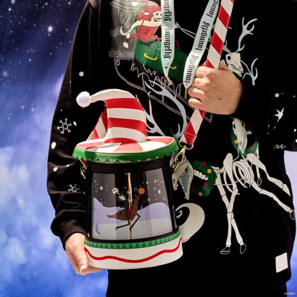 Sac à bandoulière carrousel de cannes à sucre rotatif - DISNEY LOUNGEFLY L' L'étrange Noël De Monsieur Jack