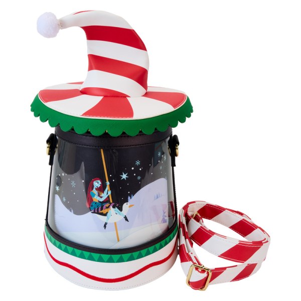 Sac à bandoulière carrousel de cannes à sucre rotatif - DISNEY LOUNGEFLY L' L'étrange Noël De Monsieur Jack