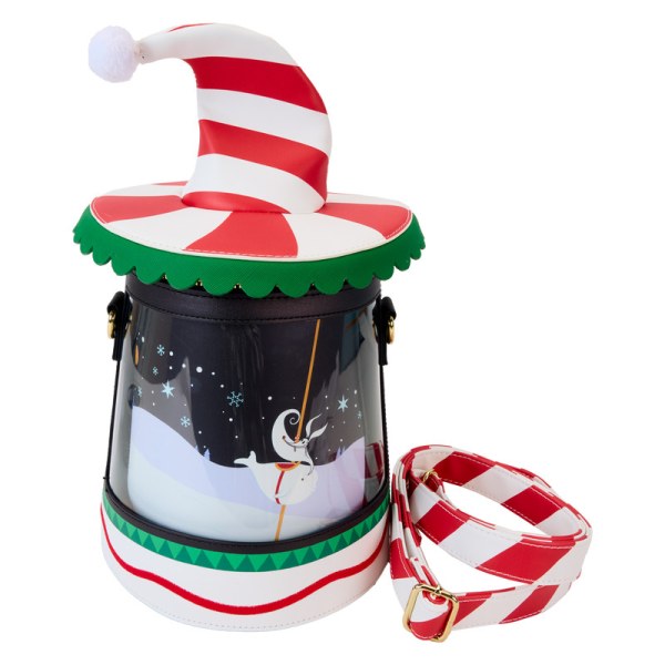 Sac à bandoulière carrousel de cannes à sucre rotatif - DISNEY LOUNGEFLY L' L'étrange Noël De Monsieur Jack