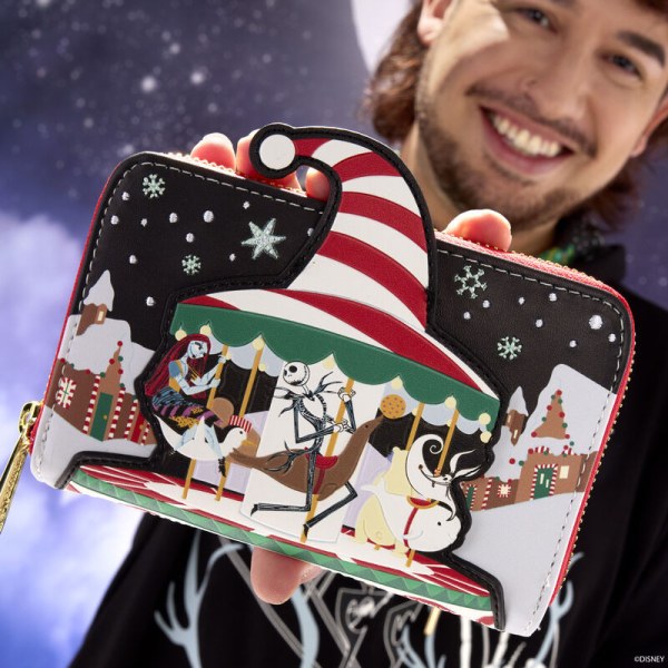 Portefeuille Carrousel de cannes à sucre - DISNEY LOUNGEFLY L'étrange Noël de Monsieur Jack