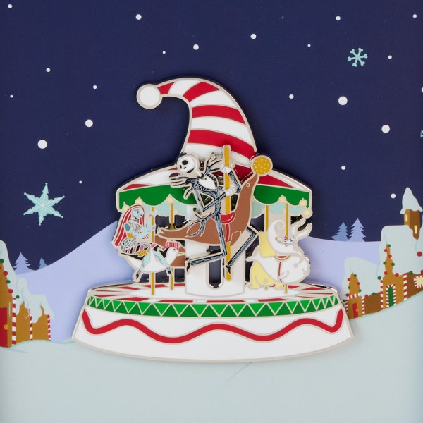 Pin coffret collector Carrousel de cannes à sucre - DISNEY LOUNGEFLY L'étrange Noël de Monsieur Jack