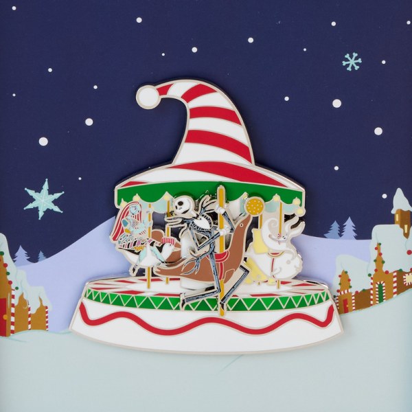 Pin coffret collector Carrousel de cannes à sucre - DISNEY LOUNGEFLY L'étrange Noël de Monsieur Jack
