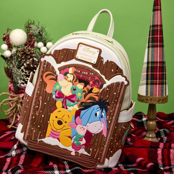 Mini sac à dos lumineux vœux de Noël - DISNEY LOUNGEFLY Winnie L'ourson et ses amis
