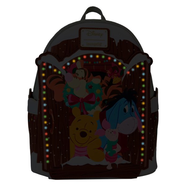 Mini sac à dos lumineux vœux de Noël - DISNEY LOUNGEFLY Winnie L'ourson et ses amis