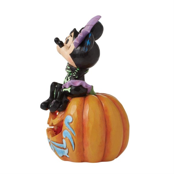 Figurine citrouille LED Mickey et Minnie Squelettes - DISNEY TRADITIONS