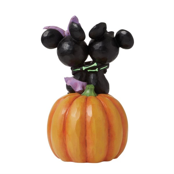 Figurine citrouille LED Mickey et Minnie Squelettes - DISNEY TRADITIONS