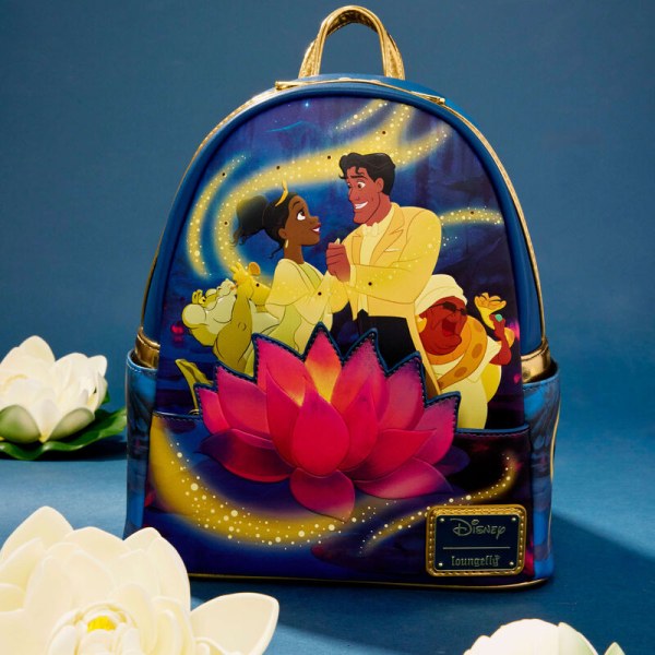 Mini sac à dos lumineux Tiana et Prince Naveen - DISNEY LOUNGEFLY La Princesse et la Grenouille 15e anniversaire