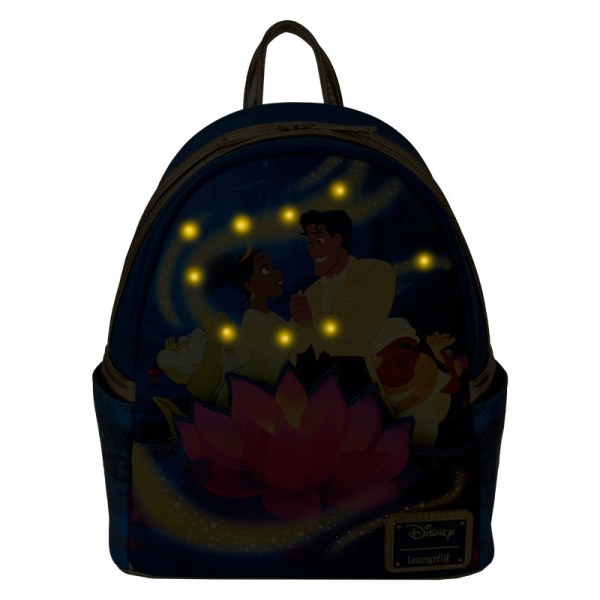 Mini sac à dos lumineux Tiana et Prince Naveen - DISNEY LOUNGEFLY La Princesse et la Grenouille 15e anniversaire