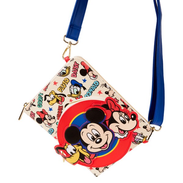 Journal à bandoulière rechargeable Mickey & Friends - DISNEY LOUNGEFLY