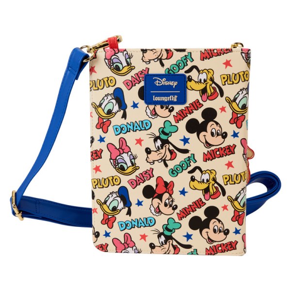 Journal à bandoulière rechargeable Mickey & Friends - DISNEY LOUNGEFLY