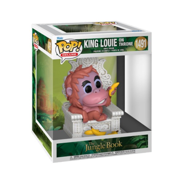 FUNKO POP Deluxe ! 1491 Roi Louie sur le trône - Disney Le Livre de la Jungle