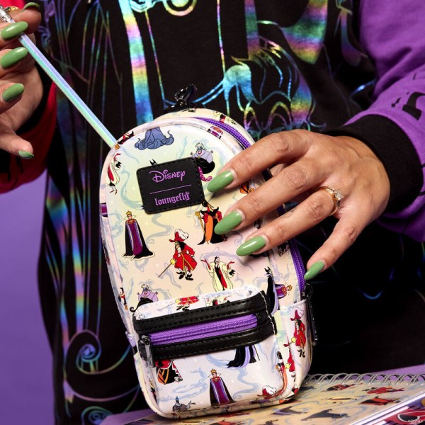 Trousse mini-sac à dos irisé Villains - DISNEY LOUNGEFLY