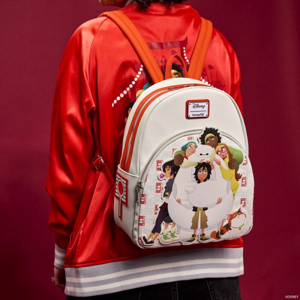 Mini sac à dos Baymax & Friends - DISNEY LOUNGEFLY Les Nouveaux Héros 10e anniversaire