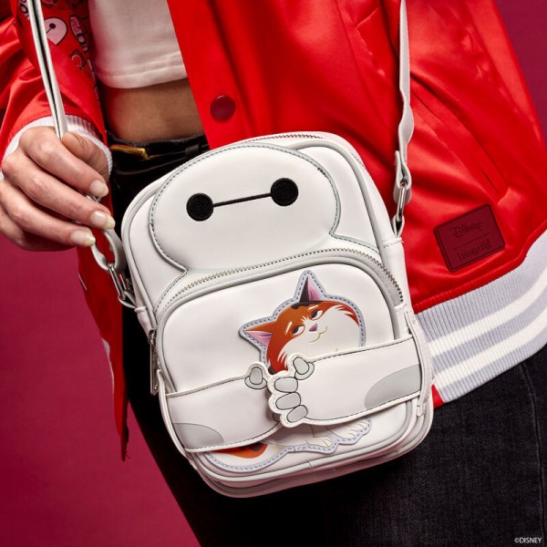 Sac à bandoulière avec porte-monnaie Baymax & Mochi - DISNEY LOUNGEFLY Les Nouveaux Héros 10e anniversaire