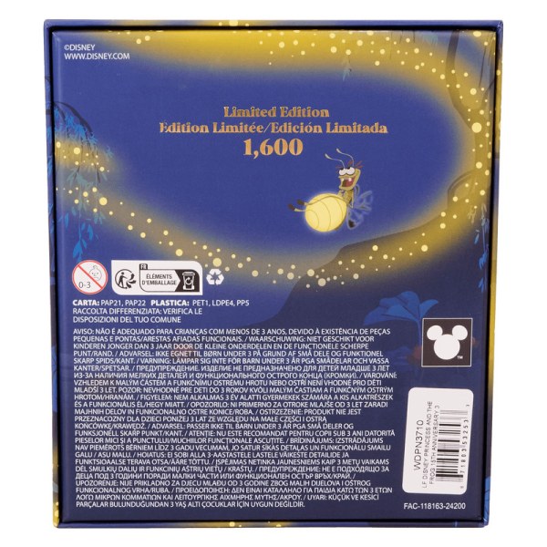 Pin offret collector phosphorescent Tiana & Naveen - DISNEY LOUNGEFLY La Princesse et la Grenouille 15e anniversaire