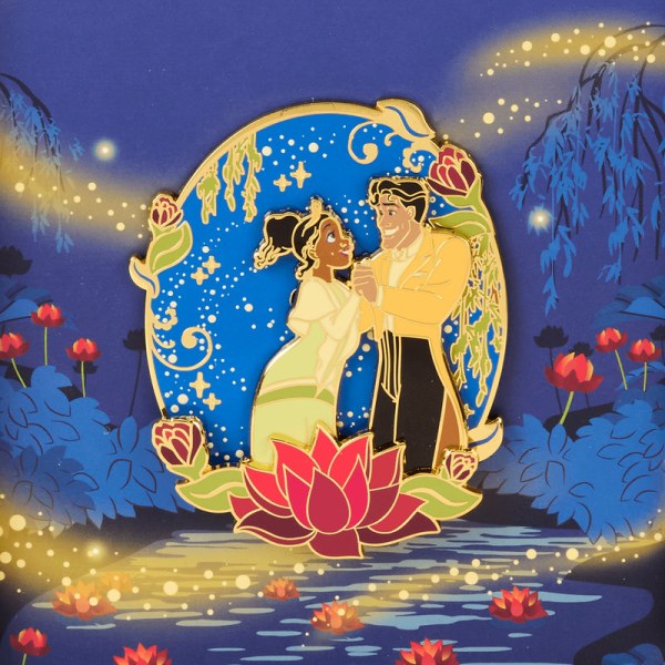 Pin offret collector phosphorescent Tiana & Naveen - DISNEY LOUNGEFLY La Princesse et la Grenouille 15e anniversaire