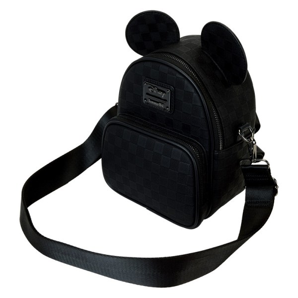 Convertible mini sac à dos et sac à bandoulière à carreaux Mickey Mouse - DISNEY LOUNGEFLY