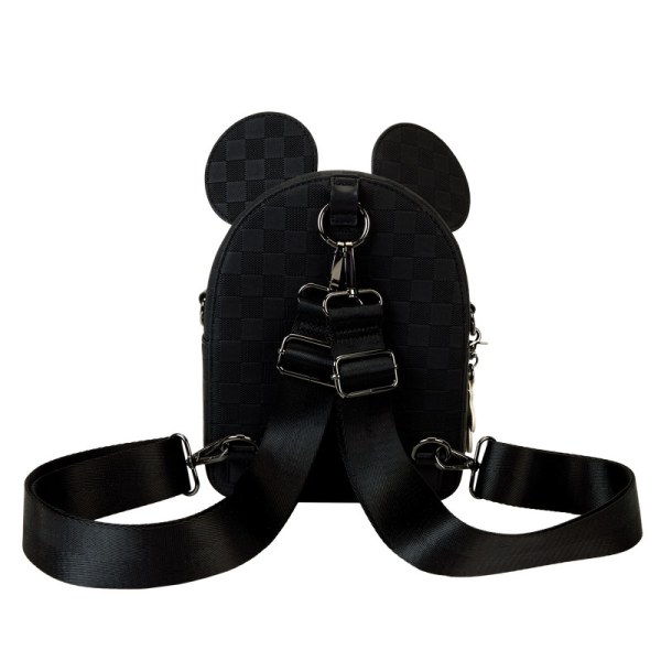 Convertible mini sac à dos et sac à bandoulière à carreaux Mickey Mouse - DISNEY LOUNGEFLY