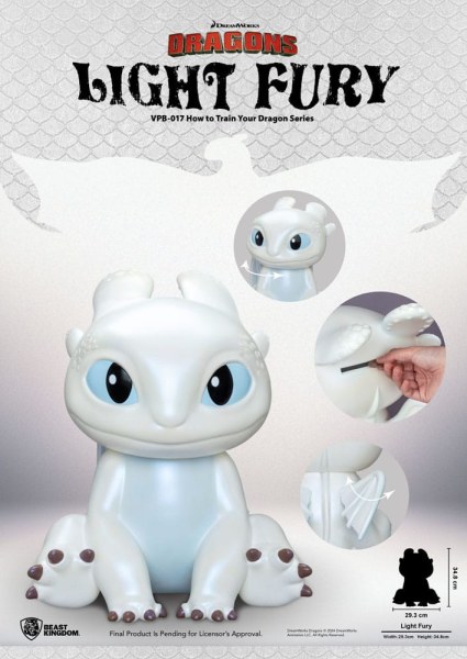 Dragons tirelire Funktional Figure Light Fury 35 cm