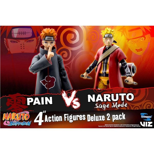 Coffret figurines Naruto vs Pain Sage Mode - Naruto Shippuden 25e anniversaire