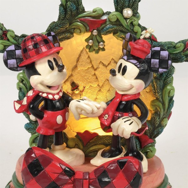 Diorama LED Mickey et Minnie - Disney Traditions