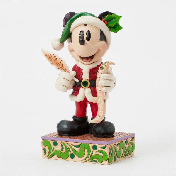 Mickey Père Noël avec liste - Disney Traditions