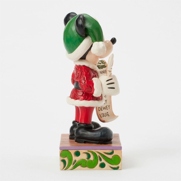 Mickey Père Noël avec liste - Disney Traditions