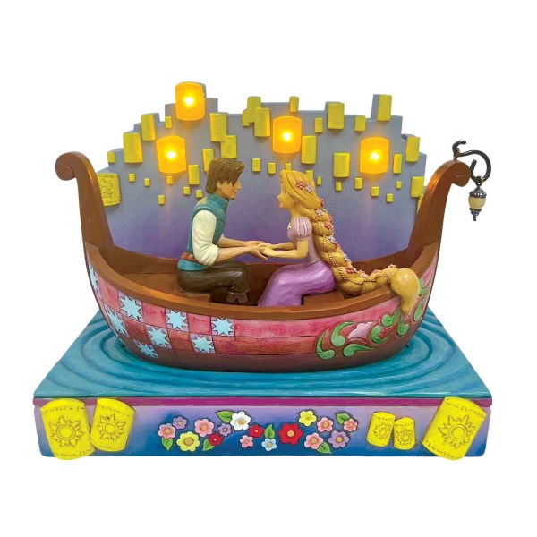 Raiponce bateau avec lanternes LED - Disney Traditions