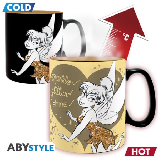 Mug thermo-réactif Clochette à paillettes - Disney