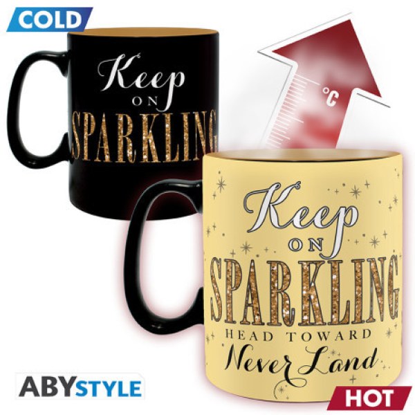 Mug thermo-réactif Clochette à paillettes - Disney