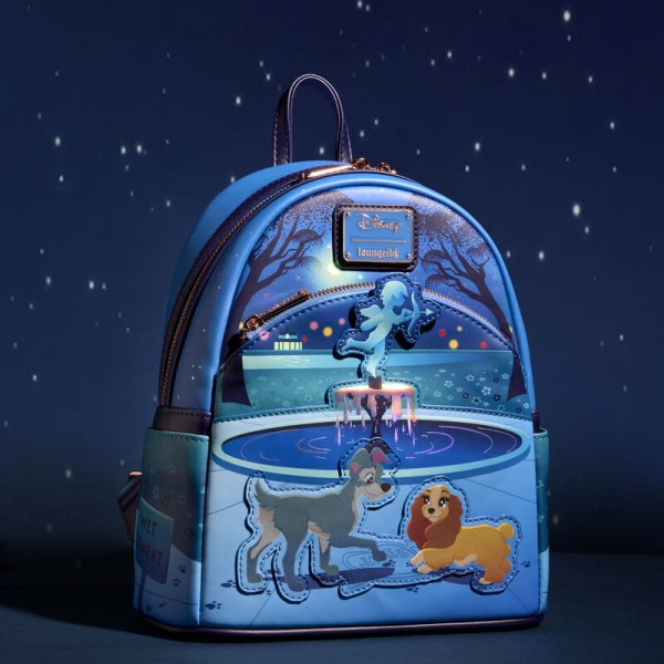 Mini sac à dos La Belle et le Clochard 70e anniversaire - DISNEY LOUNGEFLY