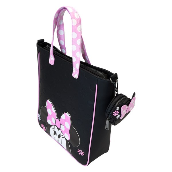 Tote bag avec porte-monnaie à motif floral Minnie Mouse Rock The Dots - DISNEY LOUNGEFLY