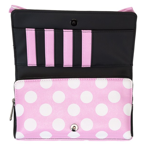 Sac à Bandoulière pochette Minnie Mouse Floral Rock The Dots - DISNEY LOUNGEFLY