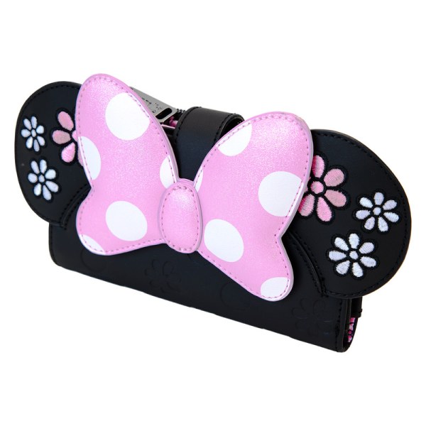 Portefeuille à rabat Minnie Mouse Floral Rock The Dots - DISNEY LOUNGEFLY