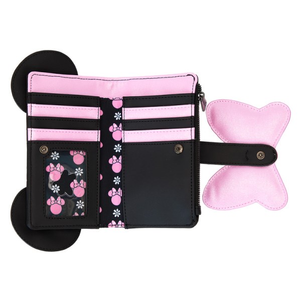 Portefeuille à rabat Minnie Mouse Floral Rock The Dots - DISNEY LOUNGEFLY