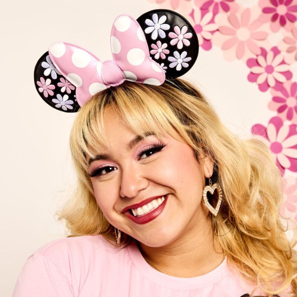 Serre-tête à oreilles Minnie Mouse Floral Rock The Dots - DISNEY LOUNGEFLY