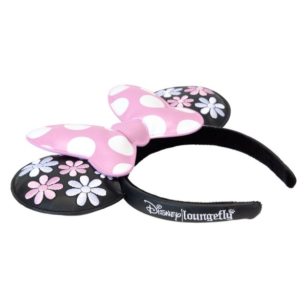 Serre-tête à oreilles Minnie Mouse Floral Rock The Dots - DISNEY LOUNGEFLY