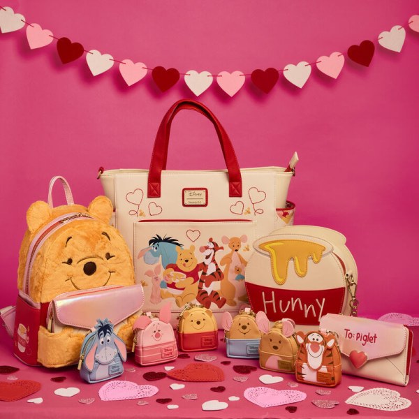 Portefeuille à deux volets Winnie L'ourson et Porcinet lettre d'amour - DISNEY LOUNGEFLY