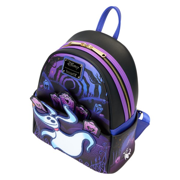 Mini sac à dos lumineux Zéro cimetière - DISNEY LOUNGEFLY L'étrange Noël de Monsieur Jack