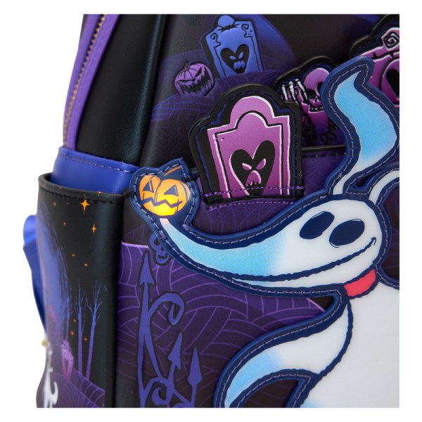 Mini sac à dos lumineux Zéro cimetière - DISNEY LOUNGEFLY L'étrange Noël de Monsieur Jack