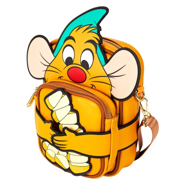 Sac à bandoulière avec porte-monnaie Gus Gus - DISNEY LOUNGEFLY Cendrillon 75e anniversaire