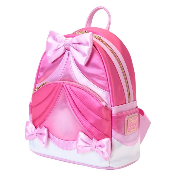 Mini sac à dos robe rose avec nœud - DISNEY LOUNGEFLY Cendrillon 75e anniversaire
