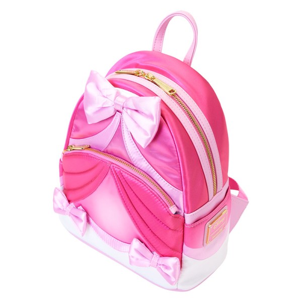 Mini sac à dos robe rose avec nœud - DISNEY LOUNGEFLY Cendrillon 75e anniversaire