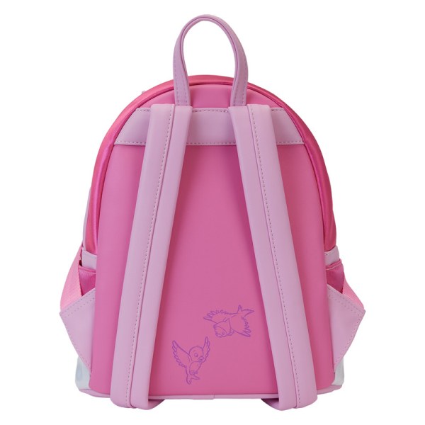 Mini sac à dos robe rose avec nœud - DISNEY LOUNGEFLY Cendrillon 75e anniversaire