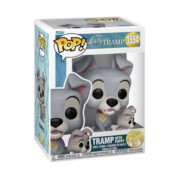 FUNKO POP! 1554 Clochard avec son chiot - Disney La Belle et le Clochard