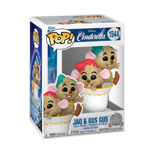 FUNKO POP! 1544 Jaq & Gus Gus dans une tasse - Disney Cendrillon 75e anniversaire