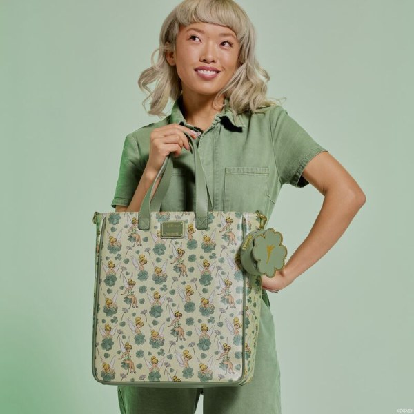 Tote Bag avec porte-monnaie trèfle à 4 feuilles - DISNEY LOUNGEFLY Fée Clochette 4