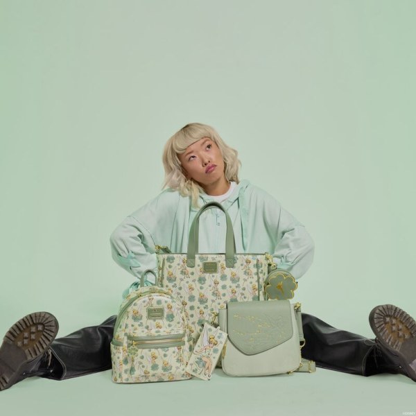 Tote Bag avec porte-monnaie trèfle à 4 feuilles - DISNEY LOUNGEFLY Fée Clochette 4