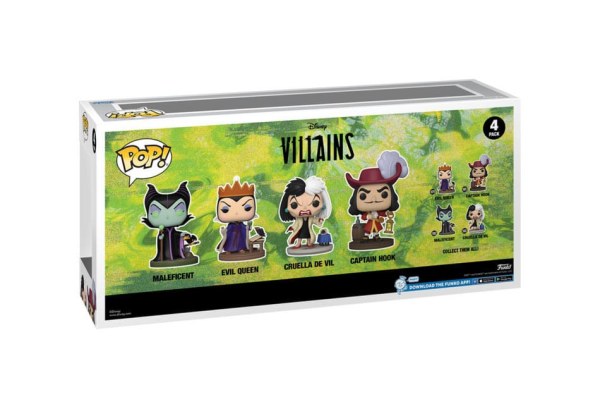Disney Villains pack 4 figurines POP! Movies Vinyl Villains (GW)(EMEA) 9 cm