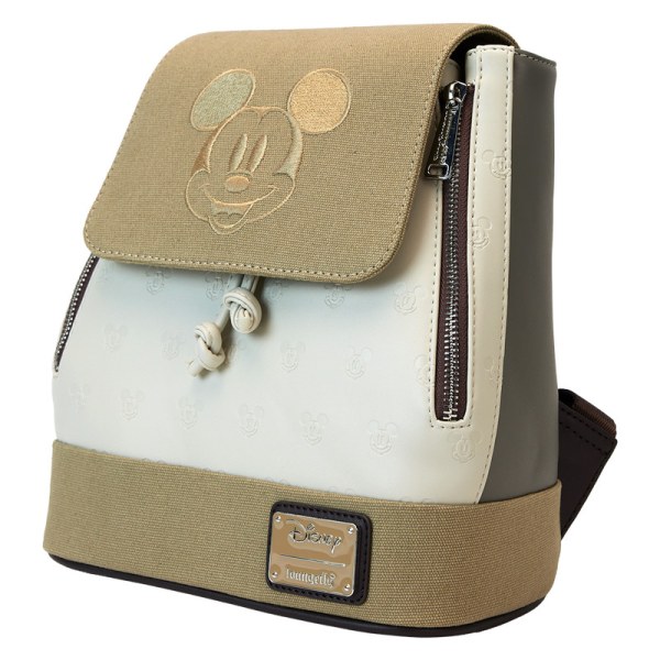 Mini sac à dos seau à cordon de serrage en toile imprimé Mickey et ses amis - DISNEY LOUNGEFLY